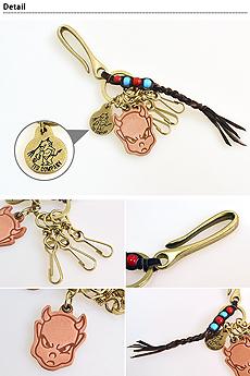 LEATHER KEY RINGTEDMANiebh}j