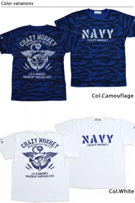 J.P.N MONKEY(NAVY)TVcCrazy Monkey