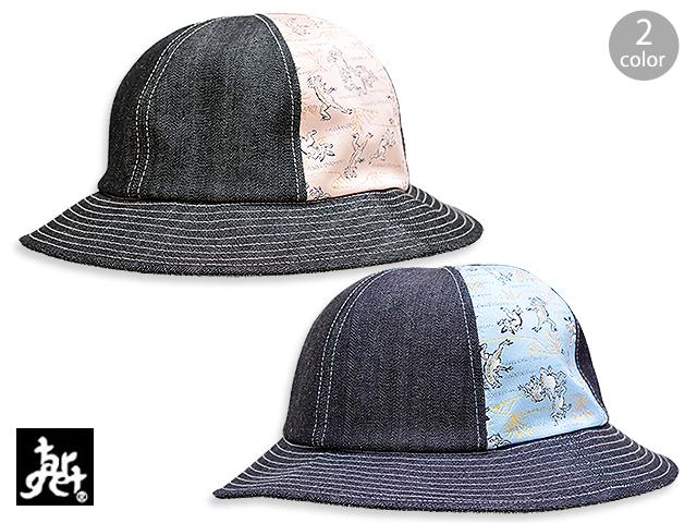 金襴鳥獣戯画デニム切替メトロハット TARGET ターゲット tch