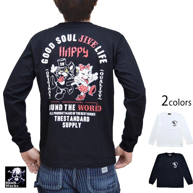 CB＆CGダンシング長袖Tシャツ スカルワークス111937 SKULL