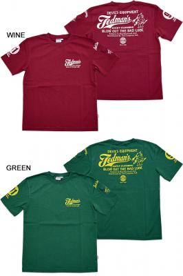 BLOW OUT THE BAD LUCK半袖Tシャツ◆TEDMAN/テッドマン