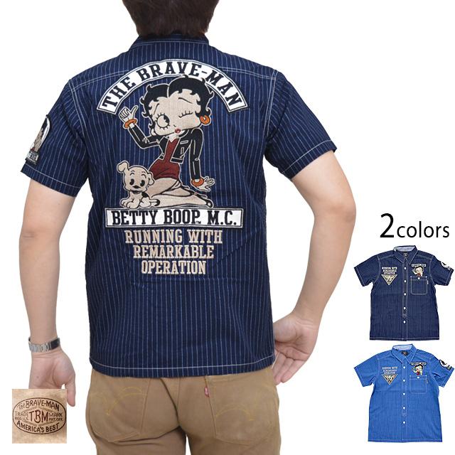 BR×BETTY ウォバッシュ半袖シャツ The BRAVE-MAN BBB-2022 ザブレイブ