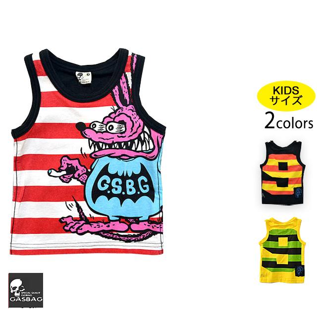 90～130】モンスタープリントタンクトップ GAS BAG キッズ ガスバッグ