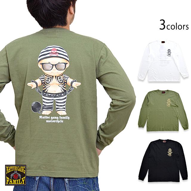 囚人ベイビーロングTシャツ NativeGangFamily NGF35-591