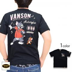 vanson×TOM＆JERRYコラボ ベア天竺半袖Tシャツ◆vanson