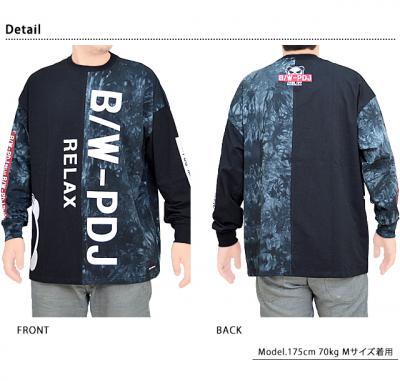 B/W-PDJ RELAXシリーズ ツートンBIGロングTシャツ PANDIESTA JAPAN 