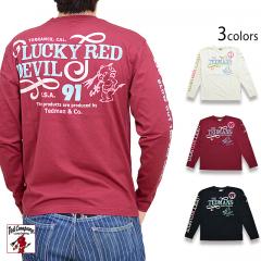 「LUCKY RED DEVIL」ロングTシャツ◆TEDMAN/テッドマン