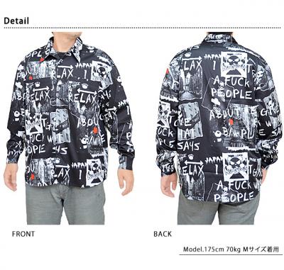 B/W-PDJ RELAXシリーズ ポートレイトBIGシャツ◆PANDIESTA JAPAN
