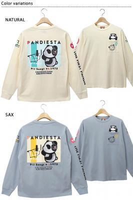 THE FIRST PANDAロングTシャツ◆PANDIESTA JAPAN