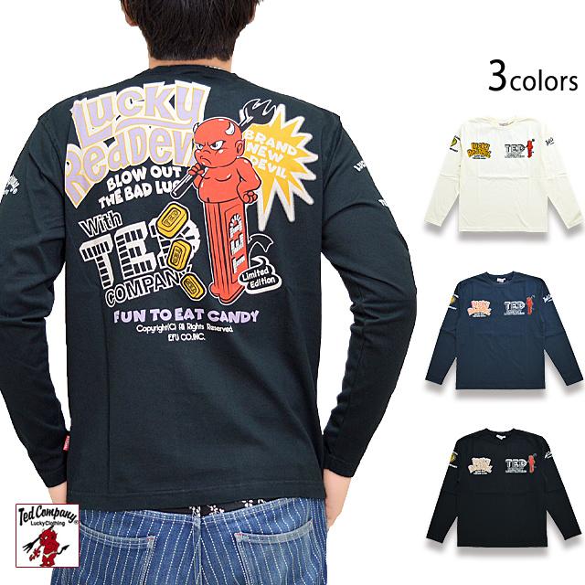 DEVIL DISPENSERロングTシャツ TEDMAN テッドマン TDLS-354 エフ商会