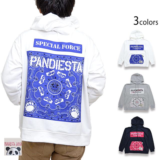 ペイズリー切替BIGパーカー PANDIESTA JAPAN 592951 パンディ