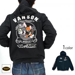vanson×TOM＆JERRYコラボ 三層ストレッチジップパーカー◆vanson
