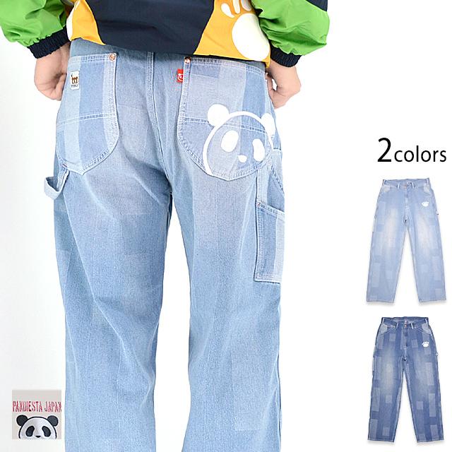 ブロックジャガードワイドペインターパンツ PANDIESTA JAPAN 523651
