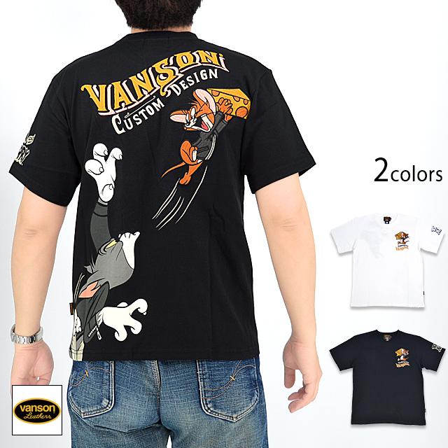 vanson×TOM＆JERRYコラボ 天竺半袖Tシャツ vanson TJV-2318 バンソン