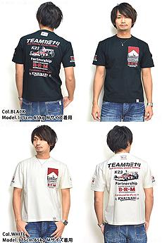 TEAMカミナリ半袖Tシャツ（KMT-83）◆カミナリ/和柄エフ商会マクラーレンマルボロレトロ