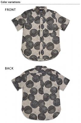 二重織ジャガードガーゼ半袖レギュラーシャツ「菊尽くし」◆衣櫻