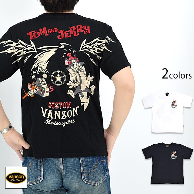 vanson×TOM＆JERRYコラボ 天竺半袖Tシャツ◆vanson