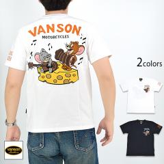 vanson×TOM＆JERRYコラボ 天竺半袖Tシャツ◆vanson