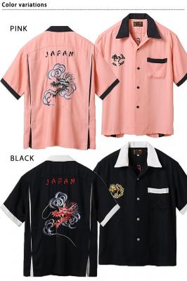 スカボーリングシャツ「DRAGON HEAD」 テーラー東洋 TT39102 和柄 龍 竜 ドラゴン スカシャツ 刺繍 スカボーリングシャツ「DRAGON HEAD」 テーラー東洋 TT39102 和柄 龍 竜 ドラゴン スカシャツ 刺繍