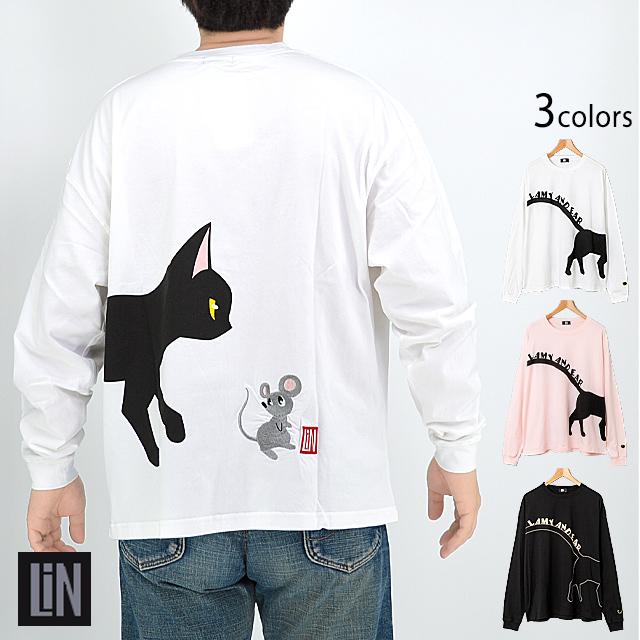 ラミ＆アール Lが飛んでった？ゆったりロンT◆LIN