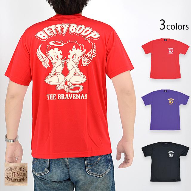 BR×BETTYコラボ ドライ半袖Tシャツ The BRAVE-MAN BBB-2369 ブレイブ