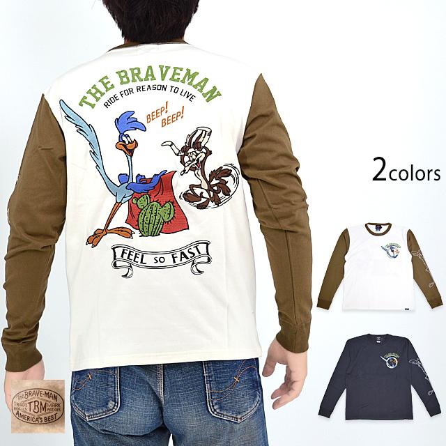 BR×LOONEYコラボ 天竺ロングTシャツ The BRAVE-MAN LTB-2313 ブレイブ 