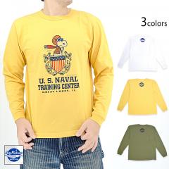 BUZZ×PEANUTSロングTシャツ「US NAVAL TRAINING CENTER」◆BUZZ RICKSON'S