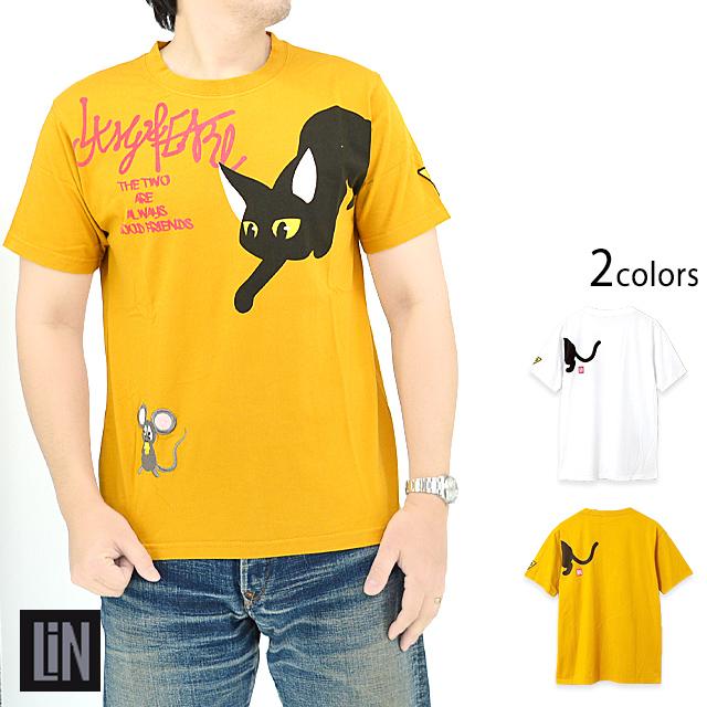 ラミ＆アール「ラミのアールのチーズを狙え! 」半袖Tシャツ LIN