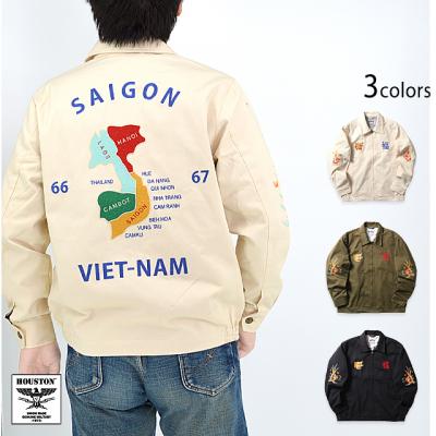 コットンベトナムジャケット「MAP」◆HOUSTON