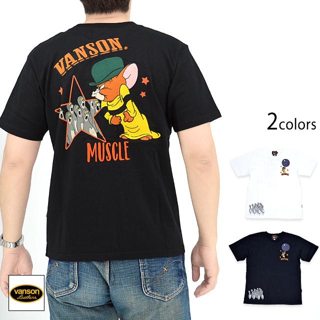 vanson×TOM＆JERRY 天竺半袖Tシャツ vanson TJV-2424 バンソン ヴァンソン トムとジェリー 刺繍 44996_1_expand.jpg