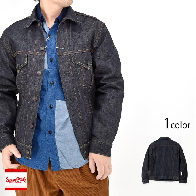 14.25oz.デニムジャケット「1962 MODEL」・ワンウォッシュ SUGER CANE