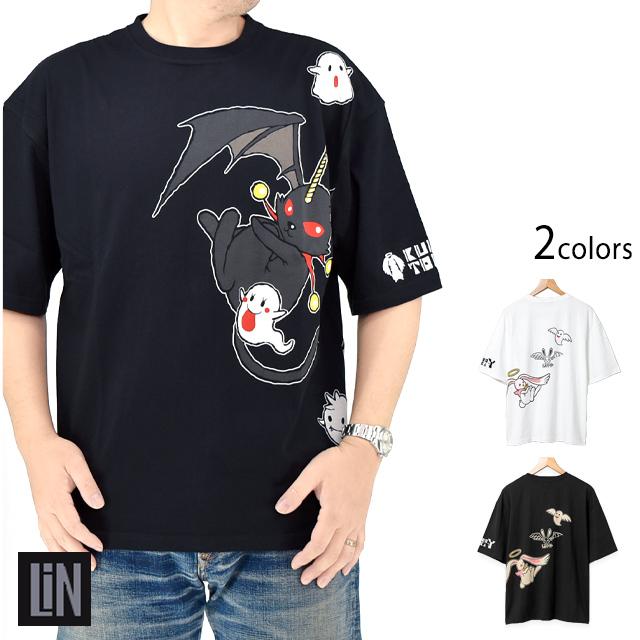 黒菟華 ゆらゆらクロナBIGTシャツ LIN AL-757004 うさぎ ウサギ 黒菟華 ゆらゆらクロナBIGTシャツ LIN AL-757004 うさぎ ウサギ