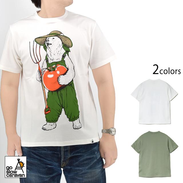 PIECLEX ファーマークマ半袖Tシャツ go slow caravan 349301 ゴー