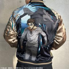 絡繰魂×進撃の巨人 リバーシブルスカジャン「エレン」◆絡繰魂