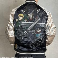 絡繰魂×進撃の巨人 リバーシブルスカジャン「ミカサ＆アルミン」◆絡繰魂