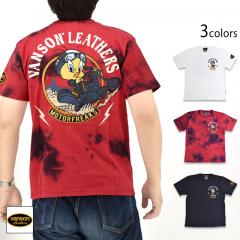 vanson×LOONEY 天竺半袖Tシャツ◆vanson