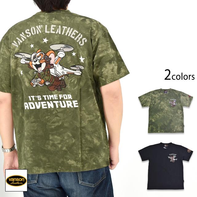 vanson×TOM＆JERRY 天竺半袖Tシャツ vanson TJV-2517 バンソン