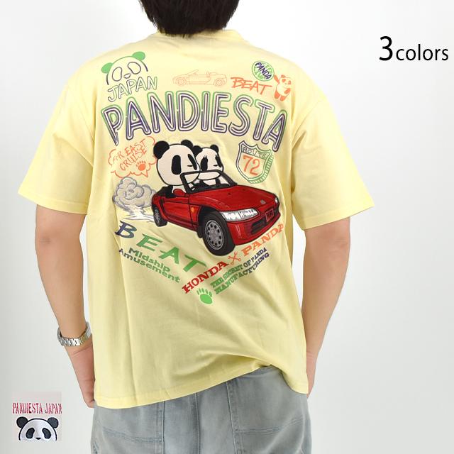 HONDA×PANDIESTA BEATネオンサイン半袖Tシャツ PANDIESTA JAPAN 585508