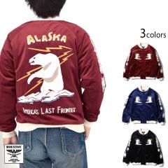 ʒXJW VELVETEEN SOUVENIR JACKETuALASKAvHOUSTON
