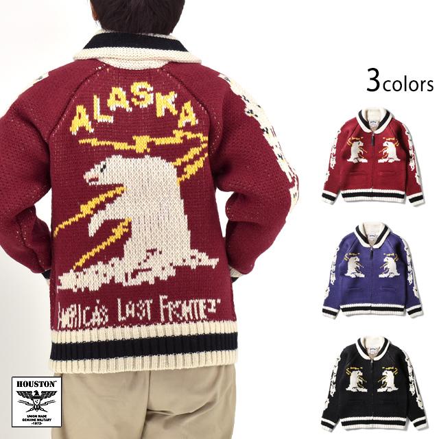 カウチンニットセーター「BEAR」 HOUSTON 22317 ヒューストン クマ 熊 防寒
