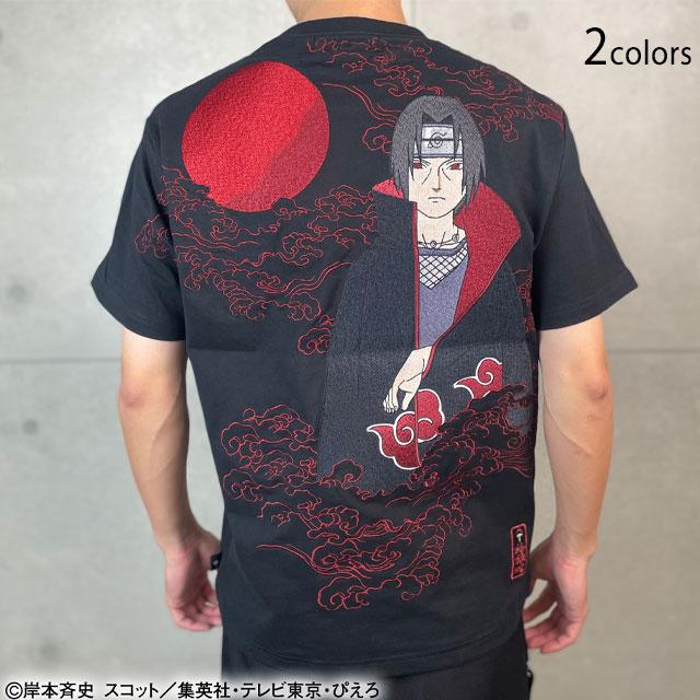 NARUTO×絡繰魂 うちはイタチ半袖Tシャツ 絡繰魂 252015 和柄 和風