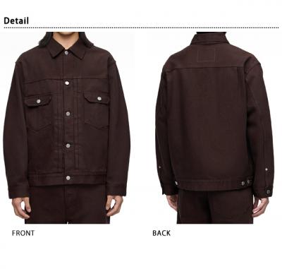 IjO~fjWPbg/002 BROWN DENIM JACKET - ONIGURUMI DYEDYW[Y