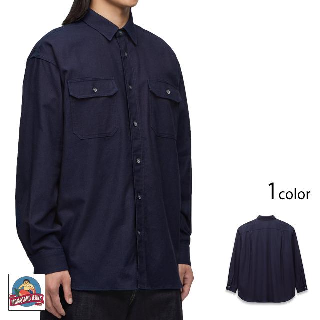 刺子CPOシャツ/SASHIKO CPO SHIRT 桃太郎ジーンズ MXLS1039 MOMOTARO
