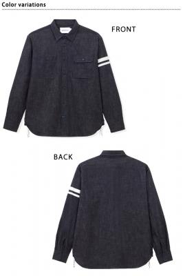 gvXeb`Vc/TRIPLE STITCH L/S DENIM SHIRTTWO STRIPESYW[Y