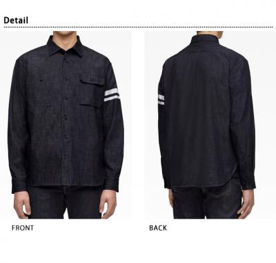 gvXeb`Vc/TRIPLE STITCH L/S DENIM SHIRTTWO STRIPESYW[Y