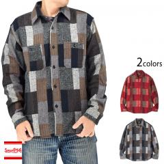 _pb`[N[NVc/RANDOM PATCHWORK WORK SHIRTSUGER CANE