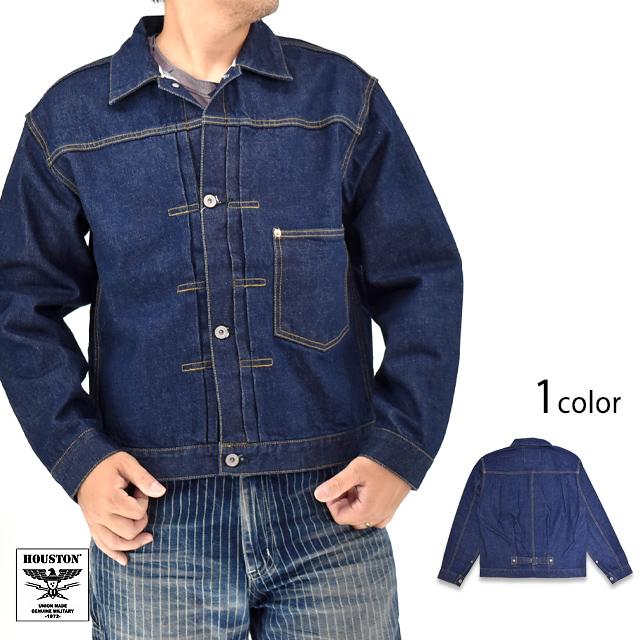 HOUSTON デニムジャケット Lサイズ HOUSTON デニムジャケット gジャン 大戦モデルセルビッジGジャン