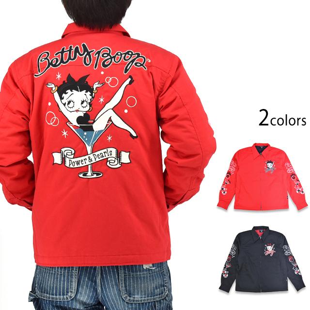 BETTY×ネバーマインド 薄中綿刺繍ツイルジャケット◇NEVER MIND