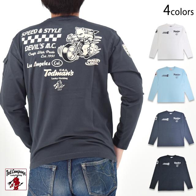 ロングTシャツ「バイク」◇TEDMAN/テッドマン｜長袖トップス