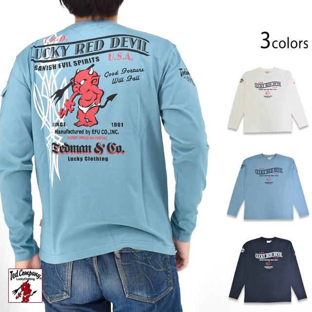 ロングTシャツ「ピンストライプ・テッドマン」 TEDMAN テッドマン TDLS